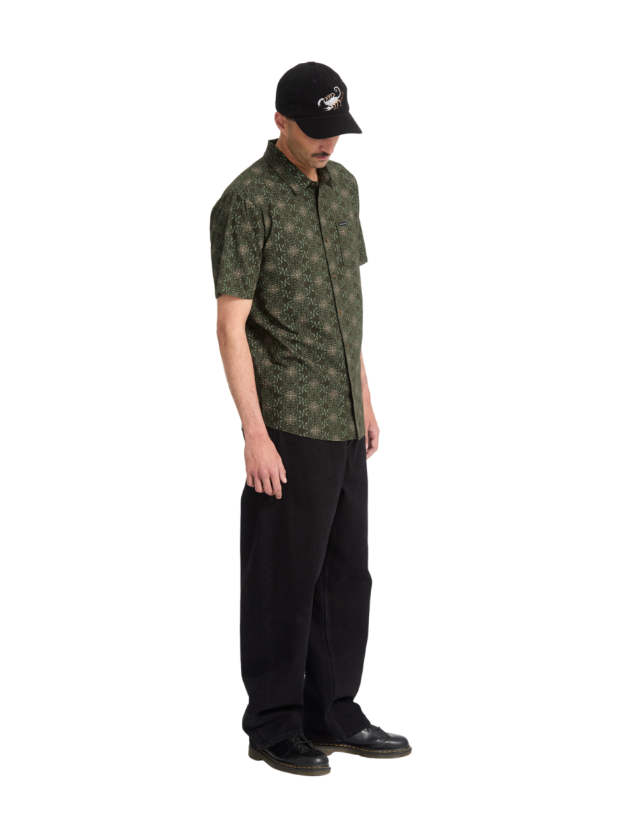 Camisa Volcom Stone SCALER STONE WOVEN SS Squadron Green