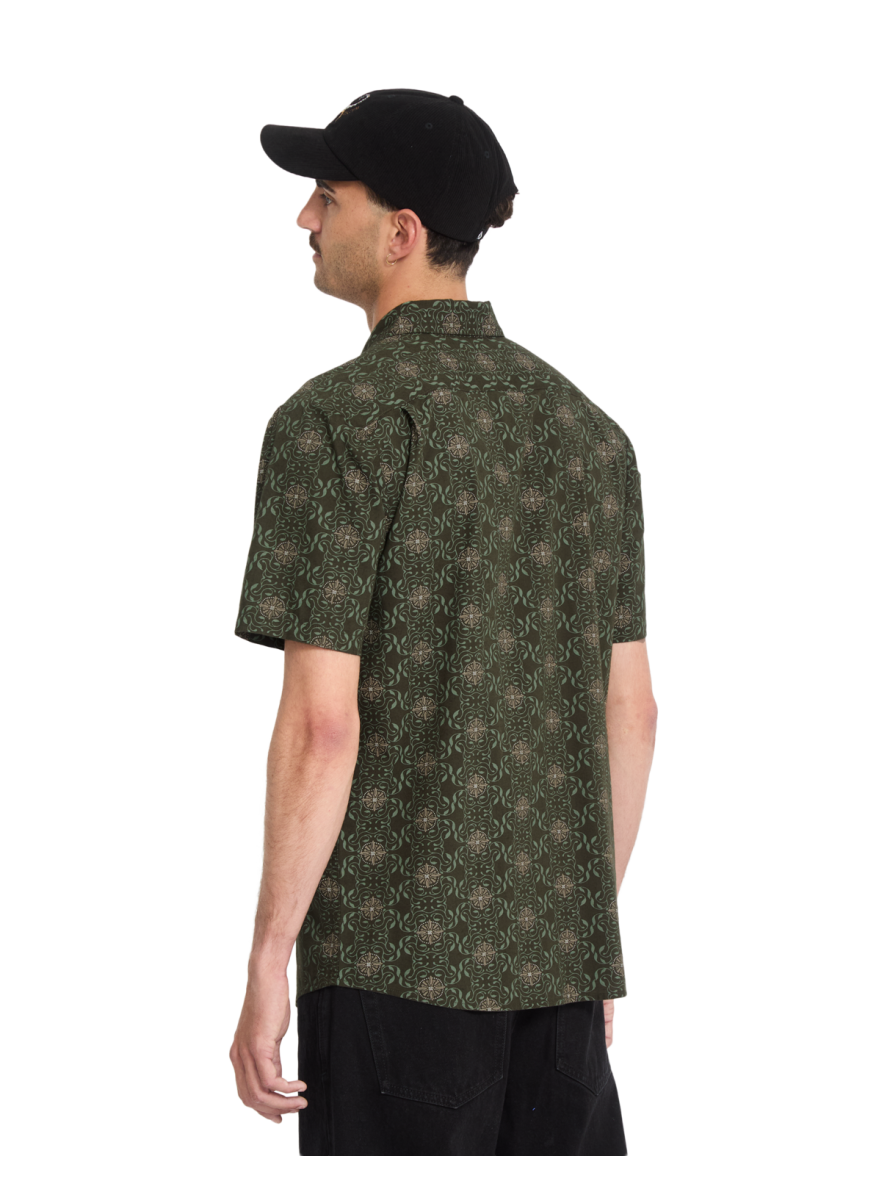 Camisa Volcom Stone SCALER STONE WOVEN SS Squadron Green