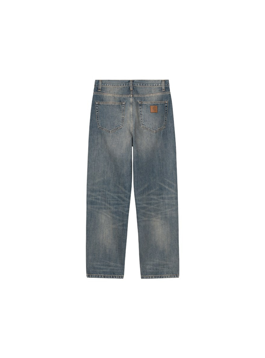 Pantalon Carhartt WIP Aaron Pant Blue Worn Used Wash no length