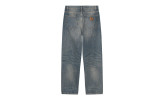 Pantalon Carhartt WIP Aaron Pant Blue Worn Used Wash no length
