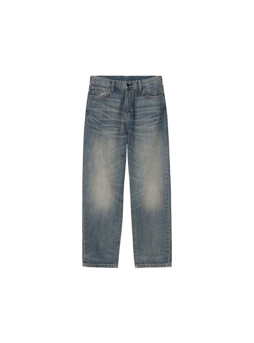 Pantalon Carhartt WIP Aaron Pant Blue Worn Used Wash no length