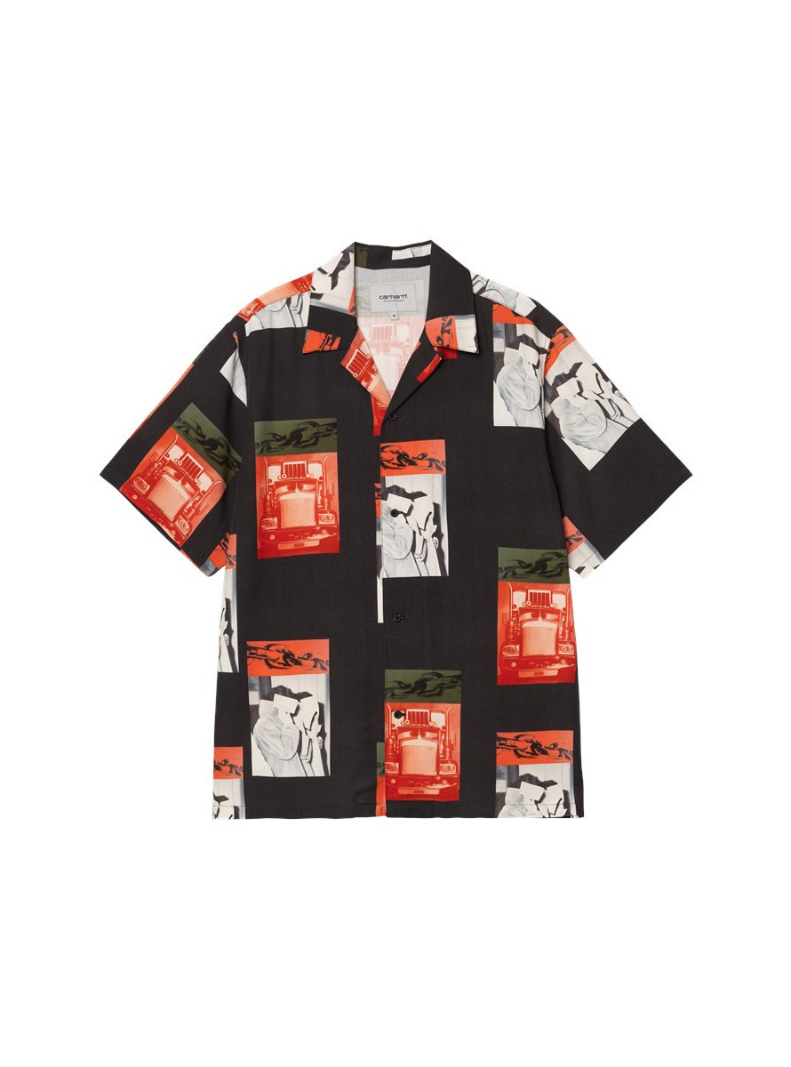Camisa Carhartt WIP Sean Hamilton Shirt SS Sean Hamilton Print / Black