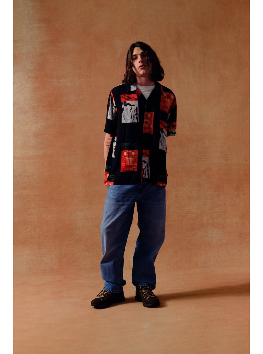 Camisa Carhartt WIP Sean Hamilton Shirt SS Sean Hamilton Print / Black