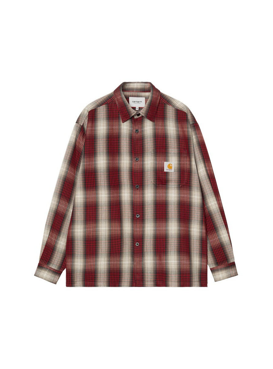 Camisa Carhartt WIP Harlin LS Shirt Harlin Check / Chili Pepper