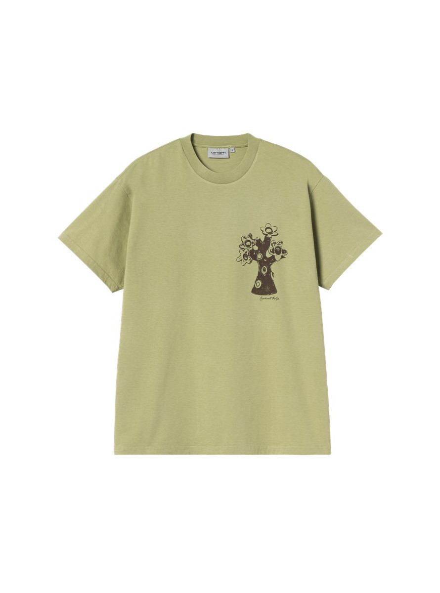 Camiseta Carhartt WIP Forma SS T-Shirt Gentle Green Heavy Stone Wash