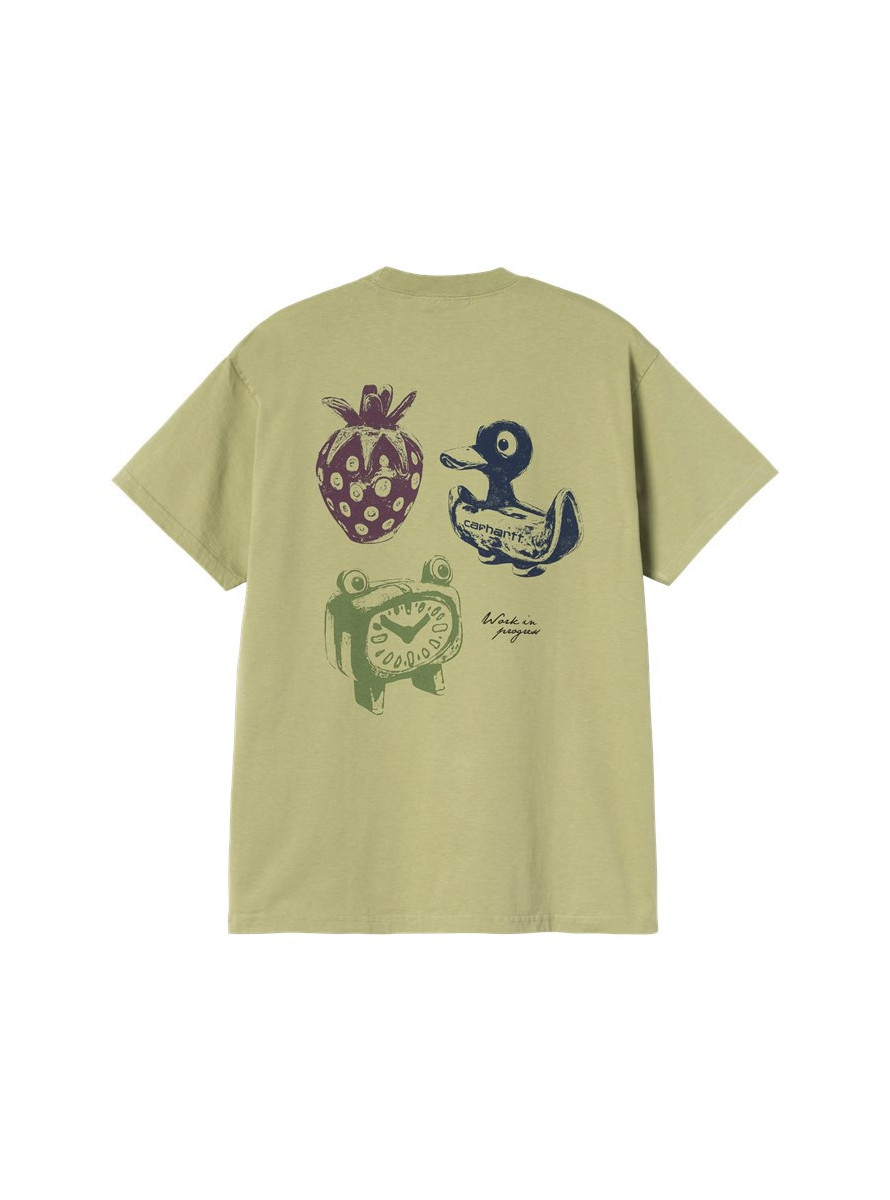 Camiseta Carhartt WIP Forma SS T-Shirt Gentle Green Heavy Stone Wash