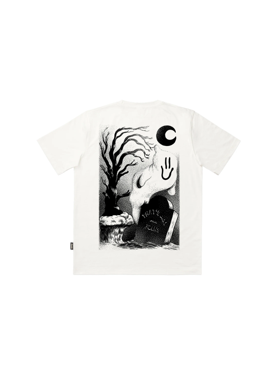 Camiseta THE DUDES GHOST CLIFF SS Off White