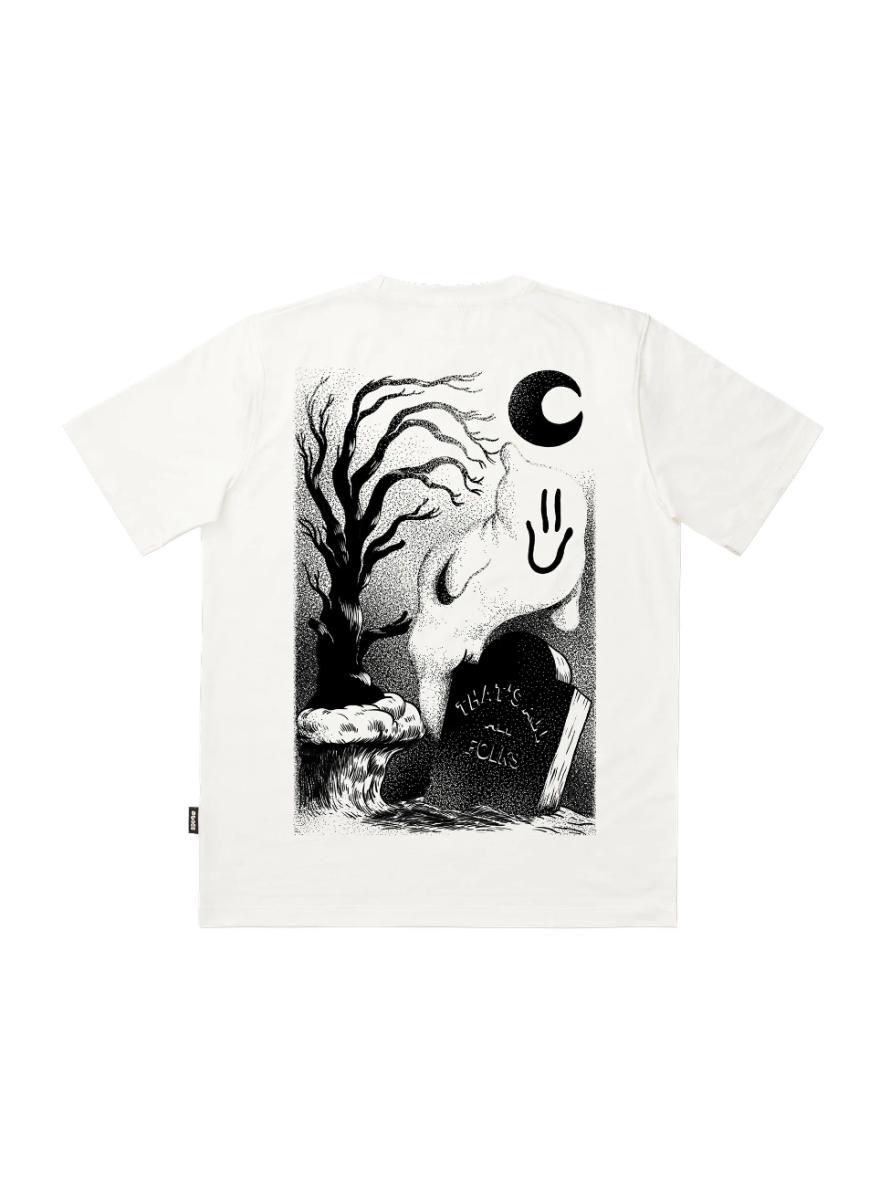 Camiseta THE DUDES GHOST CLIFF SS Off White