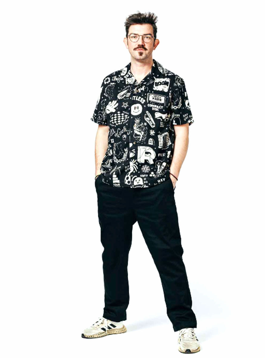 Camisa The Dudes Flash Pattern Hawaiian Shirt SS Multi