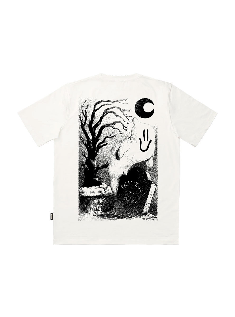 Camiseta THE DUDES GHOST CLIFF SS Off White