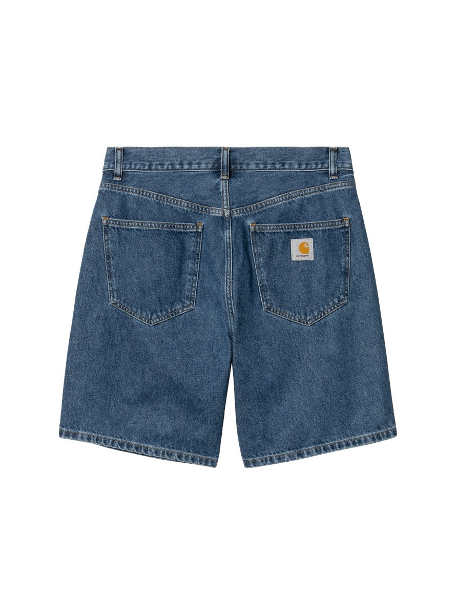 Bermuda Carhartt WIP Nolan Short Blue Heavy stone wash