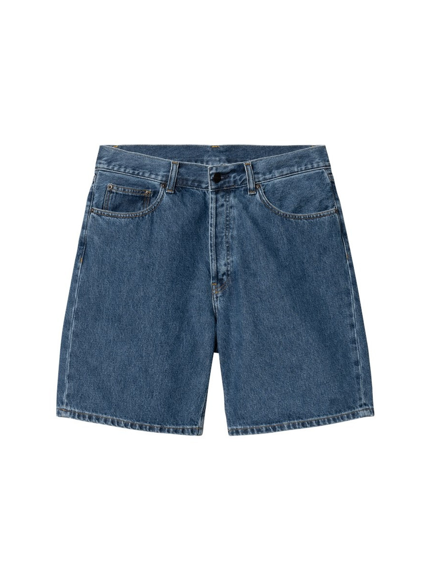 Bermuda Carhartt WIP Nolan Short Blue Heavy stone wash