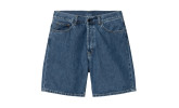 Bermuda Carhartt WIP Nolan Short Blue Heavy stone wash