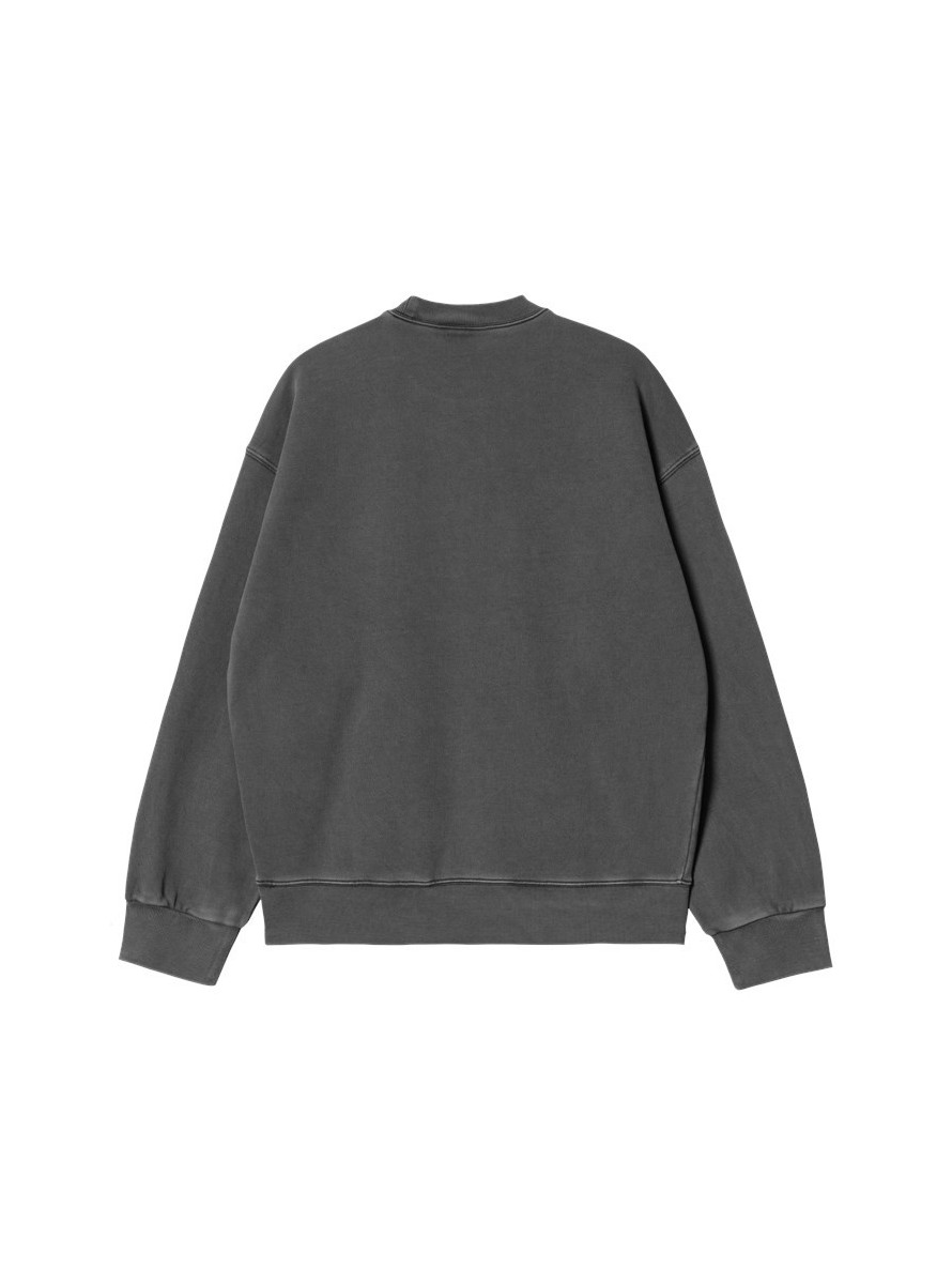 Sudadera Carhartt WIP Nelson Sweat Black Garment Dyed