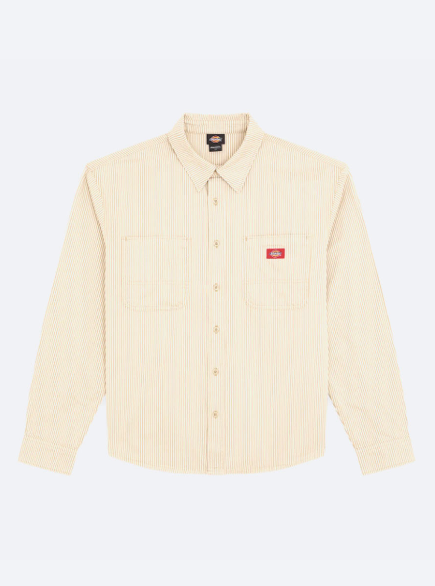 Camisa Dickies Hickory Work Shirt LS Eucalyptus