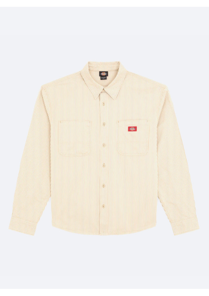 Camisa Dickies Hickory Work Shirt LS Eucalyptus