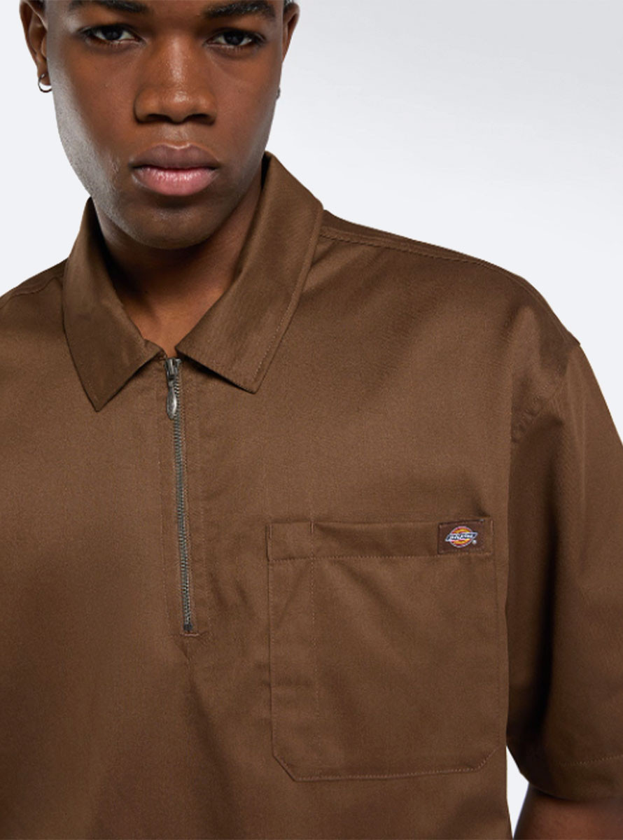 Polo Dickies Cadiz QZ Shirt SS Timber