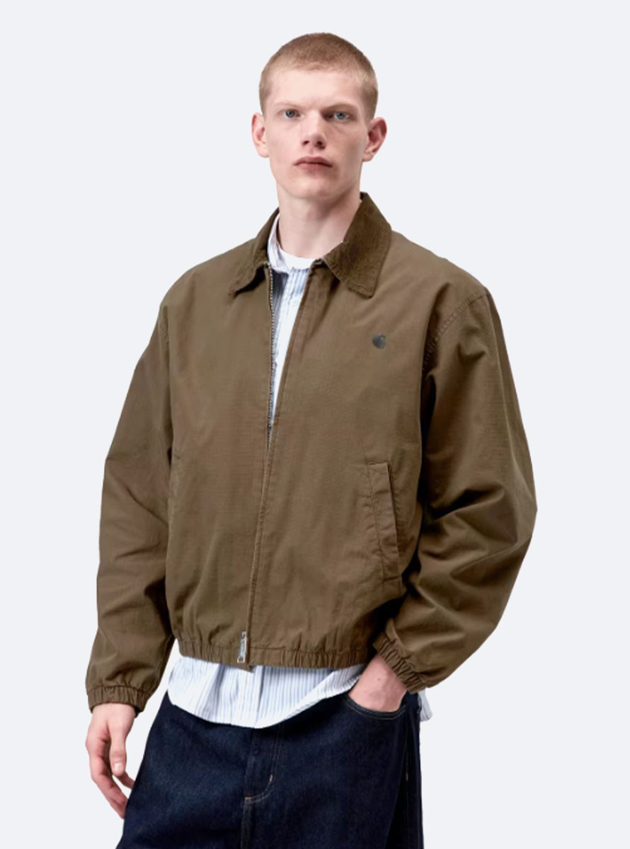 Cazadora Carhartt WIP Madison Ripstop Jacket Dark Beech / Black Garment dyed