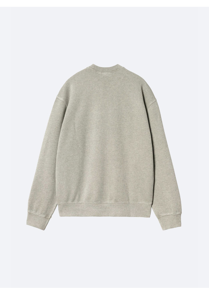Sudadera Carhartt WIP Caspian Sweat Shady Green Heather Garment Dyed