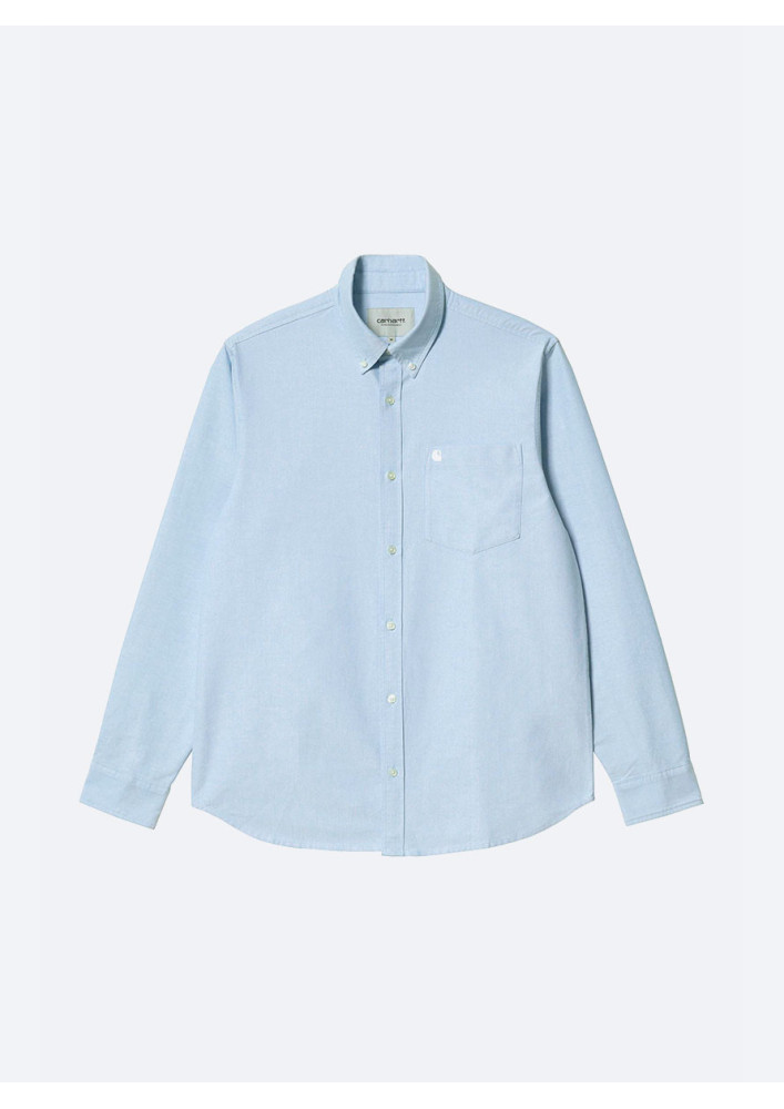 Camisa Carhartt WIP C-Logo Shirt L/S Bleach / White