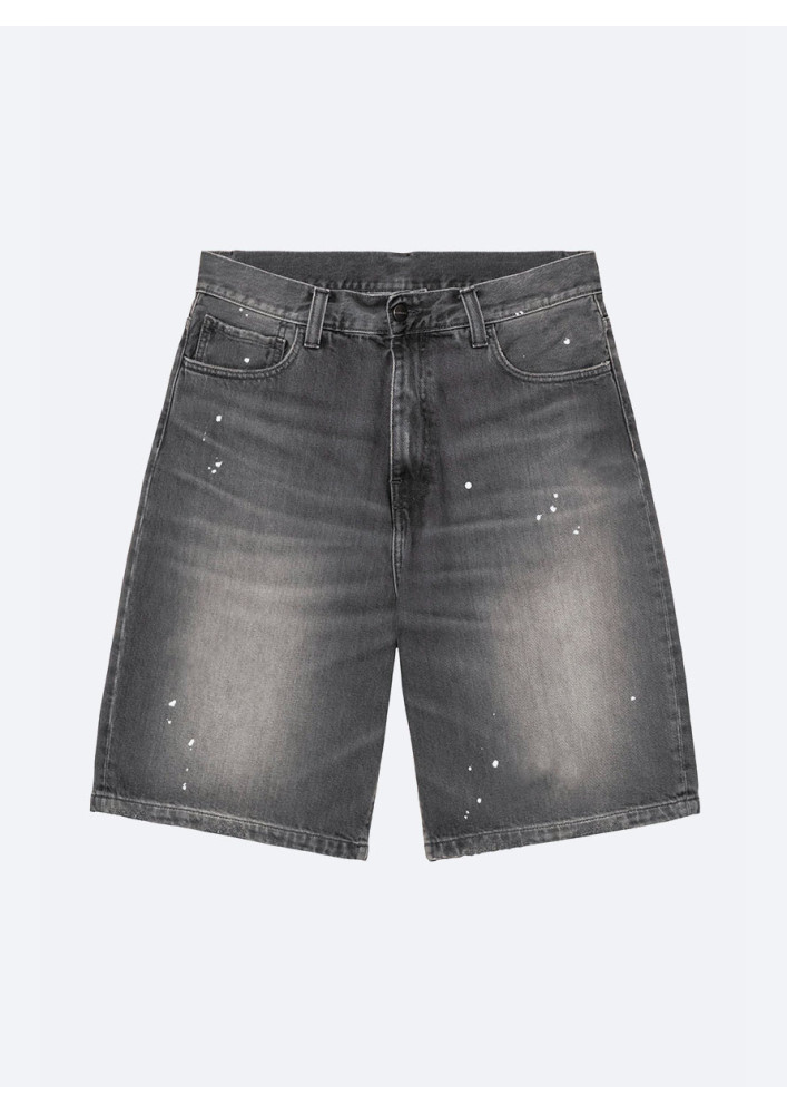 Bermuda Carhartt WIP Landon Short Black destroy wash, splatter no length