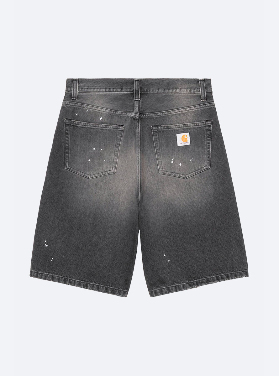 Bermuda Carhartt WIP Landon Short Black destroy wash, splatter no length