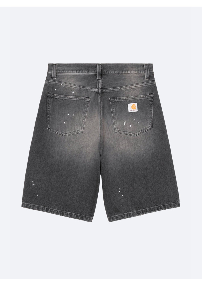 Bermuda Carhartt WIP Landon Short Black destroy wash, splatter no length