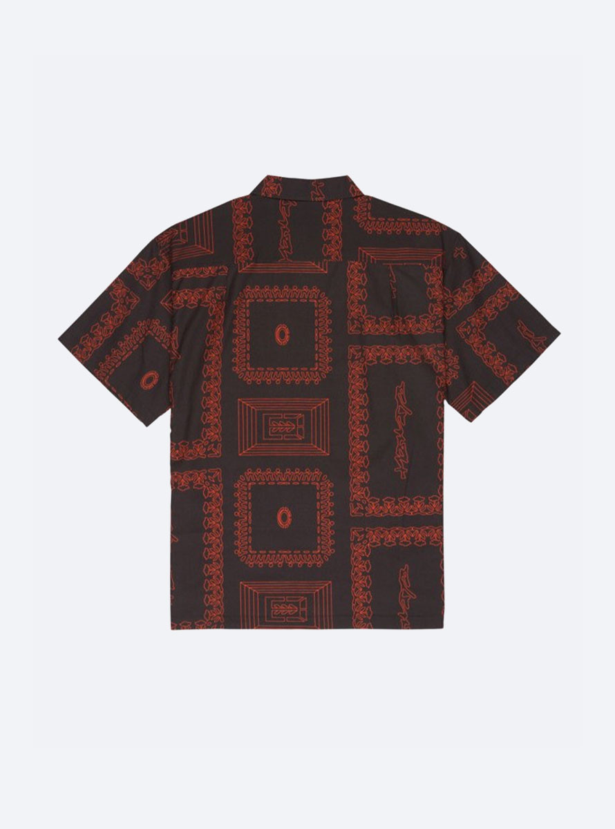 Camisa Element Regular SB Printed SS Black Red