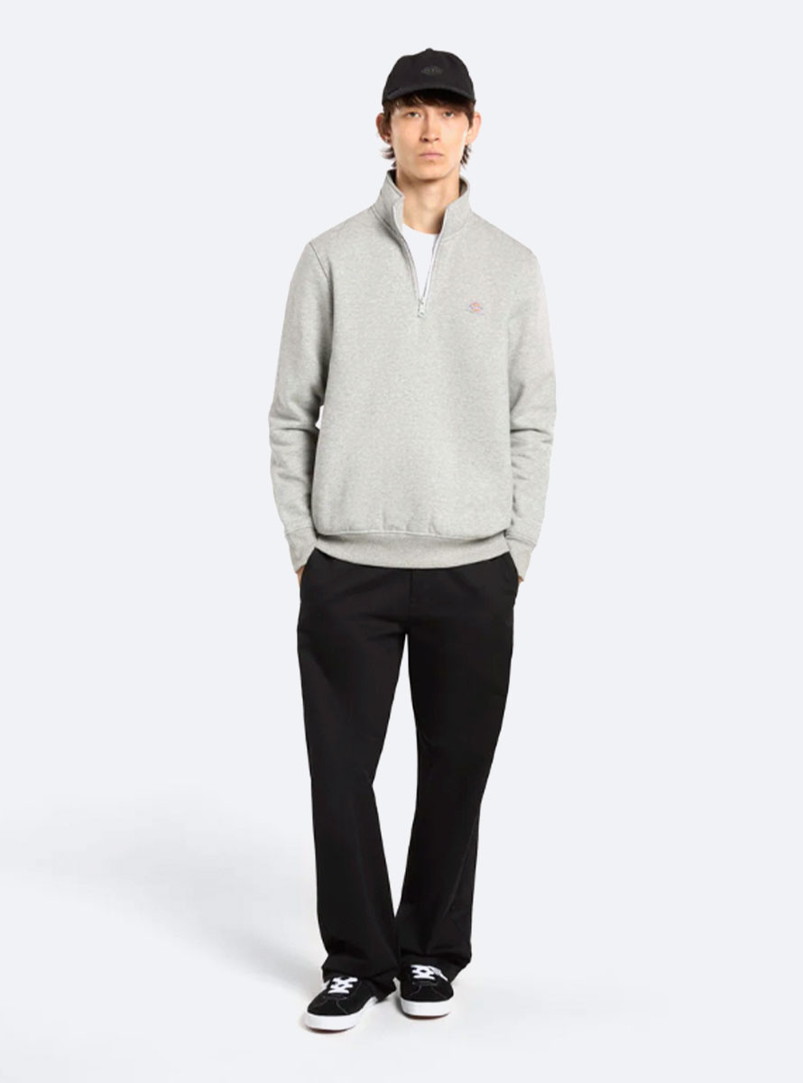 Sudadera Dickies Oakport Quarter Zip Heather Grey