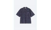 Polo Carhartt WIP Painter Polo S/S Dark Navy Destroy wash Splatter