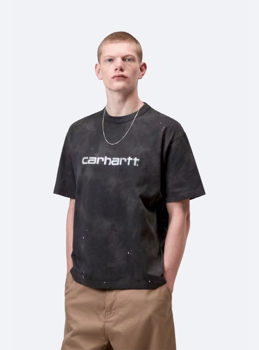 Camiseta Carhartt WIP Painter S/S T-Shirt Black Destroy Wash Splatter