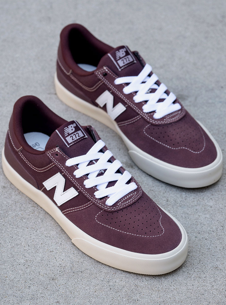 Zapatillas New Balance Numeric 272 Cherry Leather White