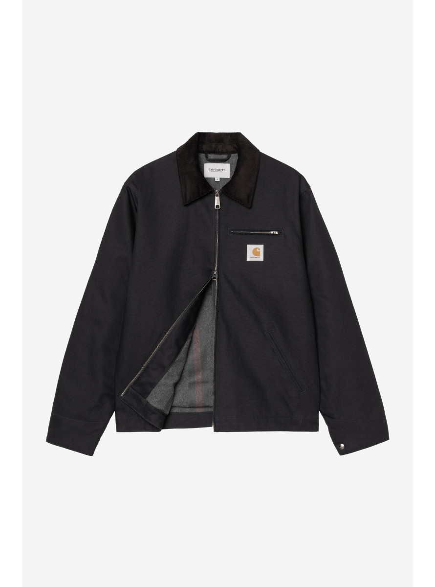 Cazadora Carhartt WIP Detroit Jacket 'Dearborn' Canvas Dark Navy / Black, rigid