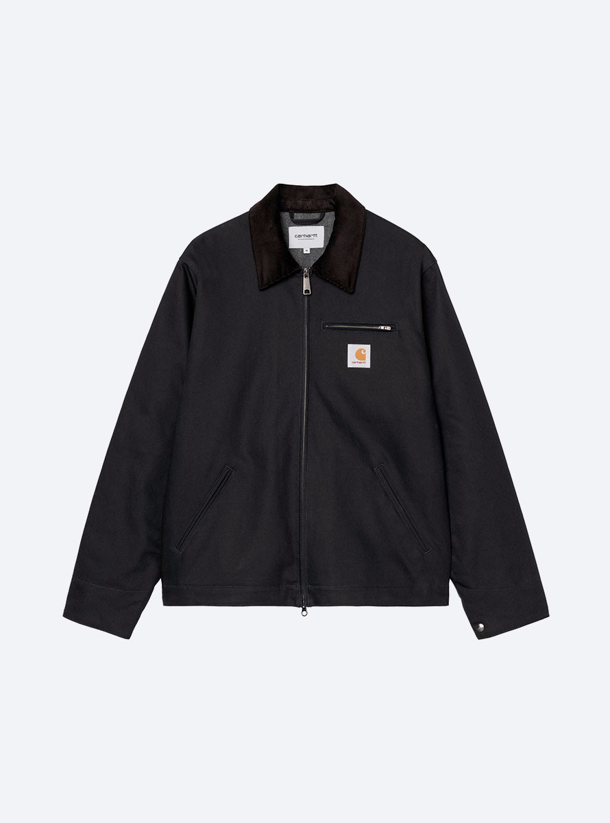 Cazadora Carhartt WIP Detroit Jacket 'Dearborn' Canvas Dark Navy / Black, rigid