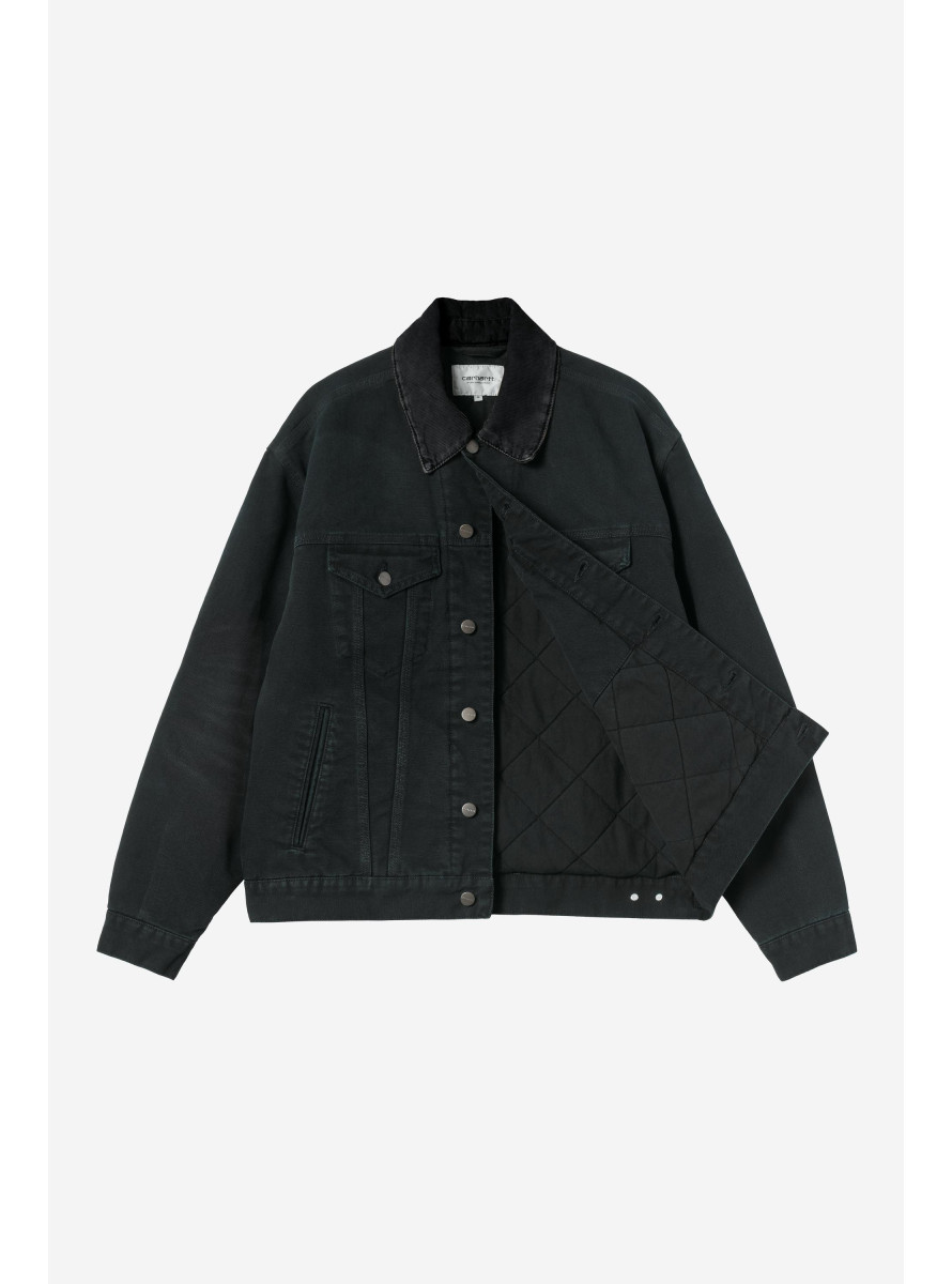 Cazadora Carhartt WIP OG Trucker Jacket Black / Black Stone Canvas
