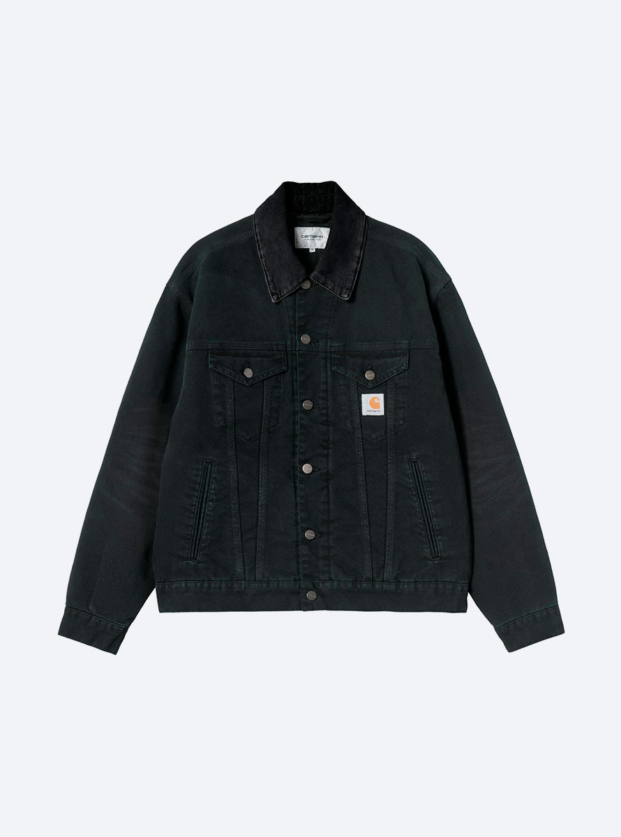 Cazadora Carhartt WIP OG Trucker Jacket Black / Black Stone Canvas