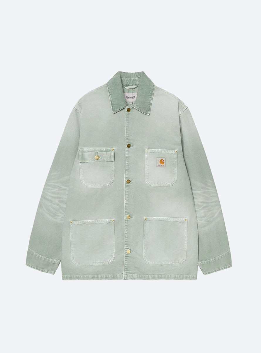Cazadora Carhartt WIP OG Chore Coat Shady Green / S Green Destroy Wash