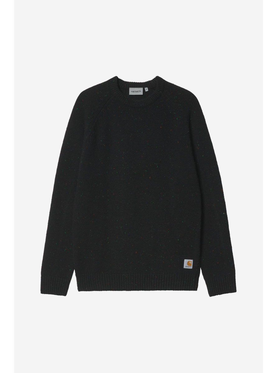 Jersey Carhartt WIP Anglistic Sweater Speckled Black